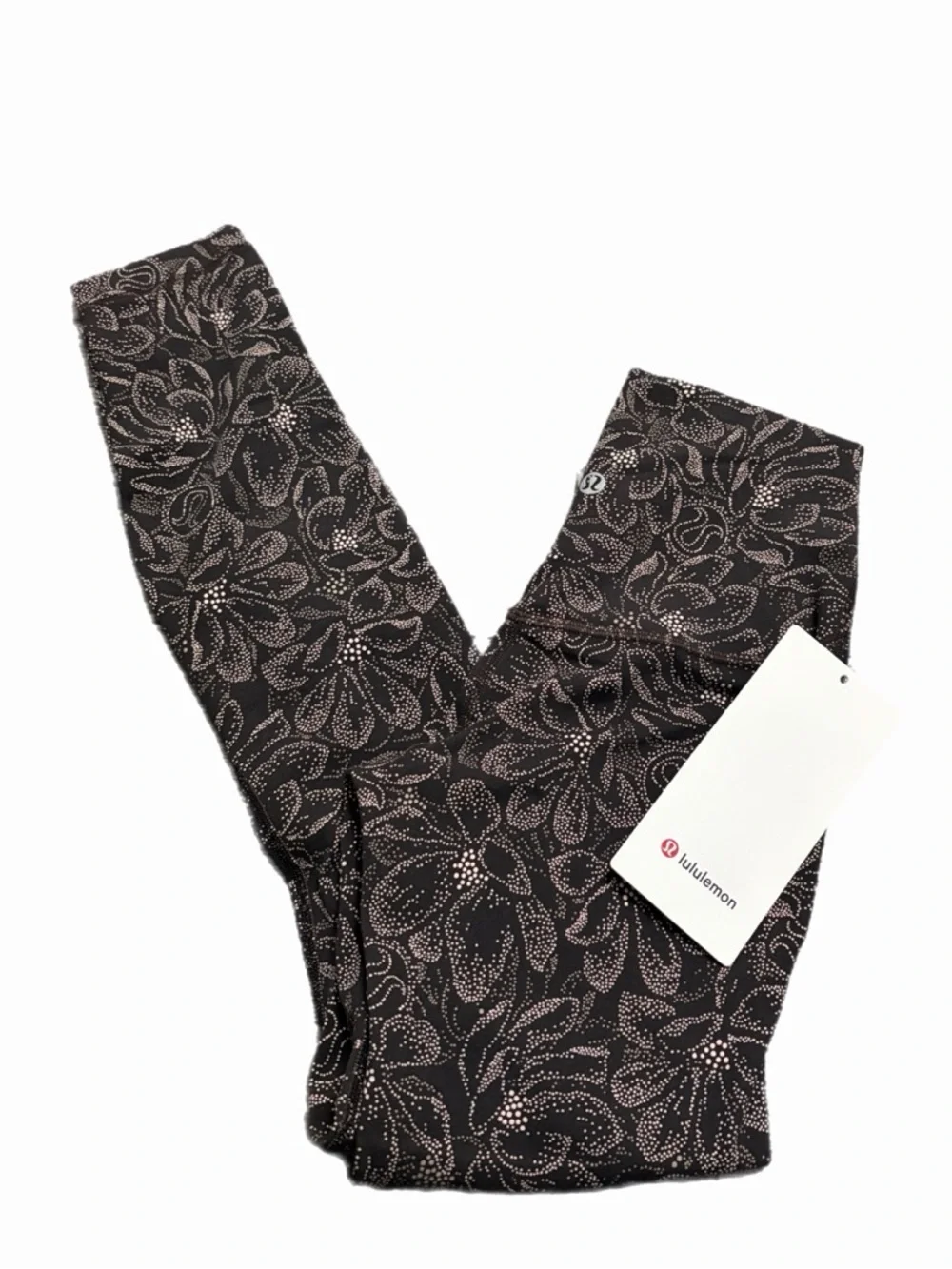 NWT Lululemon Align High-Rise Pant 25” (Dotted Magnolia Pink Multi) Size 0